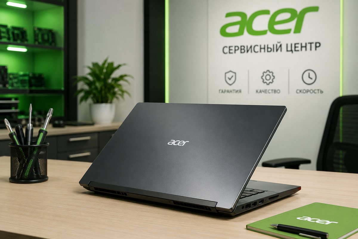 Зона приёма клиентов сервисного центра Acer